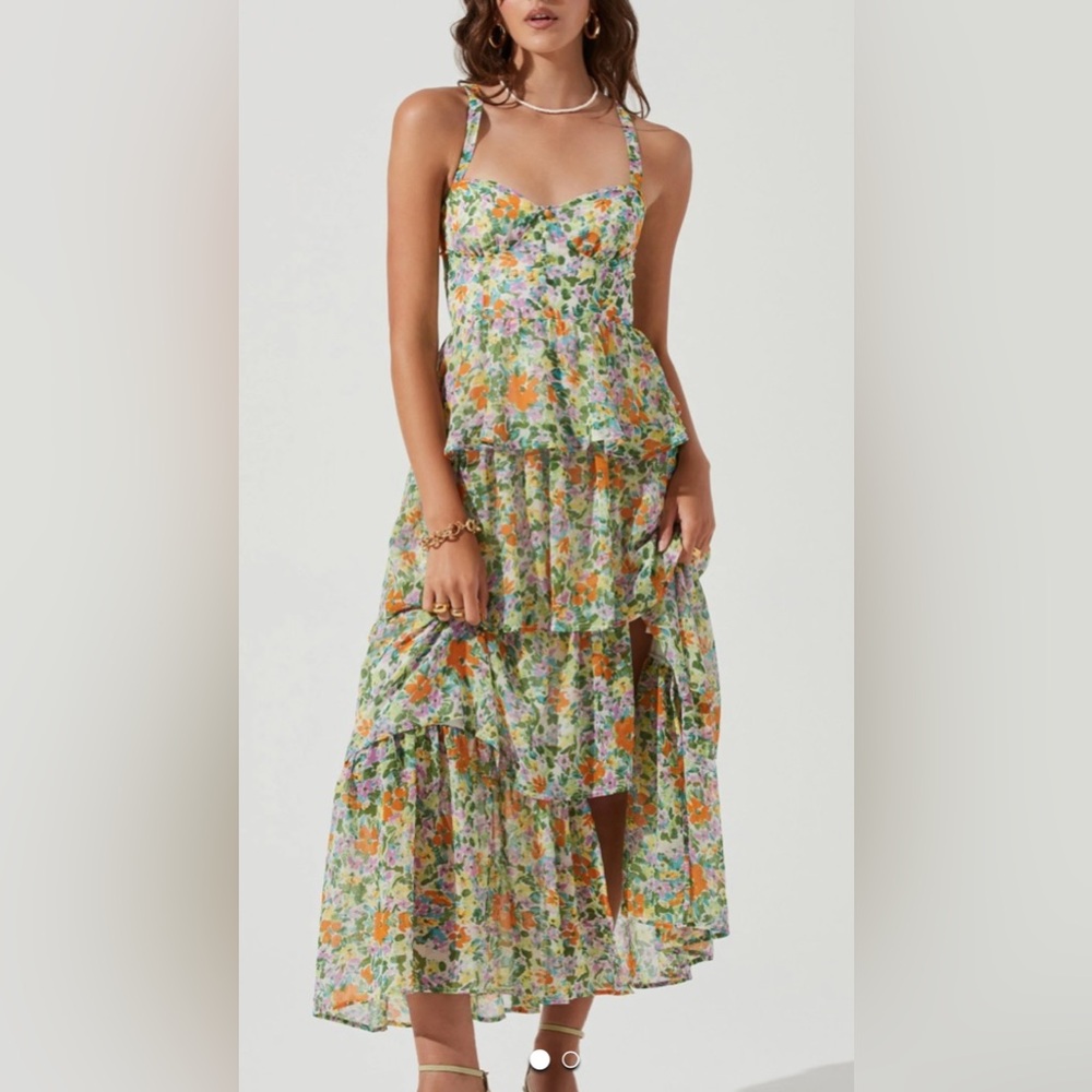 ASTR The Label Midsummer Floral Tiered Maxi Dress